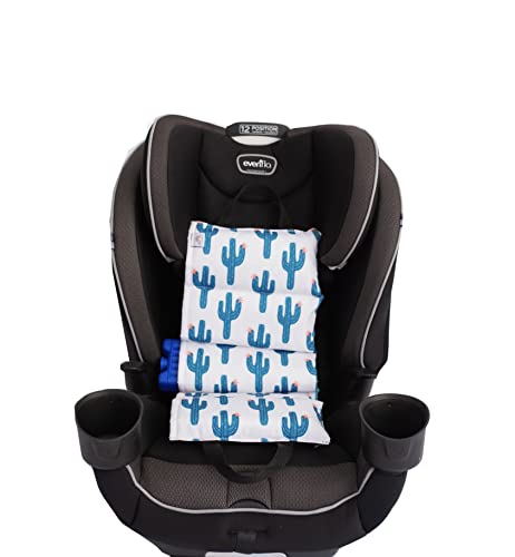 Image of Little Bum Coolers Car Seat Cooler Pad for Children, Booster Seat Cover, Summer Ice Pack Cooling Mat, Buckle Protector for Child & Baby Car Seats (Cactus)