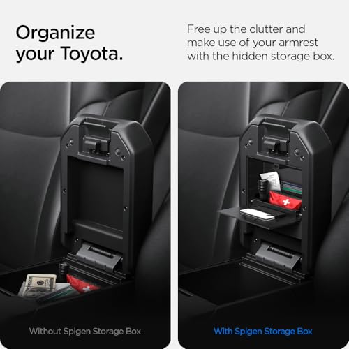 Image of Spigen One-Touch Center Console Hidden Storage Box Designed for Toyota Tacoma and Toyota 4Runner