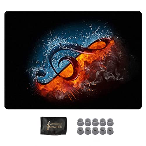 YUANZHOU Tapis Batterie Kit de Batterie pour Enfants Tapis Antidérapant Tapis Insonorisé pour Caisse Claire et Autre Instrument de Musique,160×120cm-A Cover