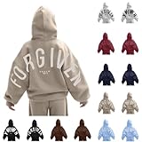 Forgiven Hoodie for Women Men Oversized Letter Print Hoodies Long Sleeve Pullover Top Fashion Sweatshirts with Pocket