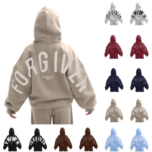 Forgiven Hoodie for Women Men Oversized Letter Print Hoodies Long Sleeve Pullover Top Fashion Sweatshirts with Pocket