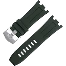 KLVN 28mm Nature Fluorine Soft FKM Rubber Bracelet Accessories Watch Band For AP Strap For Audemars And Piguet Belt 15710/15703 Not Qucik Release