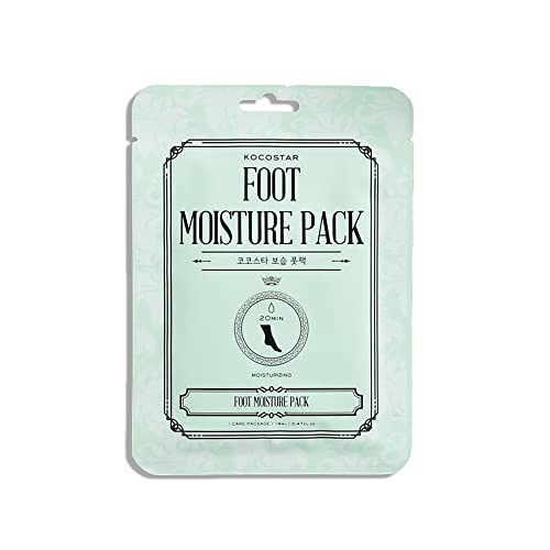 KOCOSTAR - Mascarilla Pies Foot Moisture Pack, 2 Calcetines Hidratantes para Pies, con Extractos Botánicos Calmantes, Hidratan, Suavizan y Protegen la Piel, para Pies Secos y Agrietados