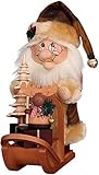 Made in Germany Ulbricht Wichtel Weihnachtsmann mit Schlitten 28 cm Neuheit 2019 Räuchermann