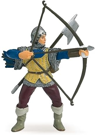 Papo MEDIEVAL-FANTASY Tiere 39789 White Horse Fleur de LYS Figurine, Multicolour