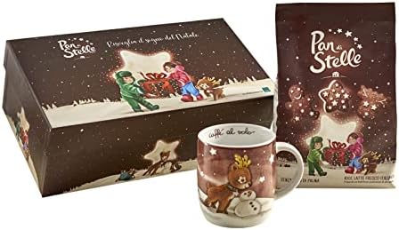Pan di Stelle Gift Box Natale “Mug Cometa”, Idea Regalo con Tazza by Thun e Sacchetto di Biscotti Pan di Stelle 350 g in Edizione Limitata