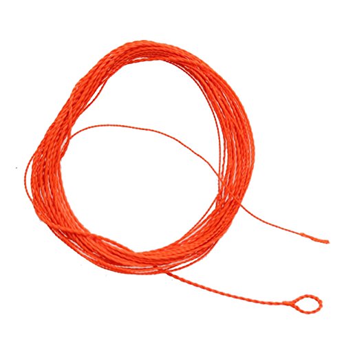 river peak Tenkara Fly Fishing Line - Tapered Braided (Orange, 12ft)