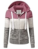 DOUBLJU Lightweight Thin Zip-Up Hoodie Jacket for Women Girls Kids with Plus Size