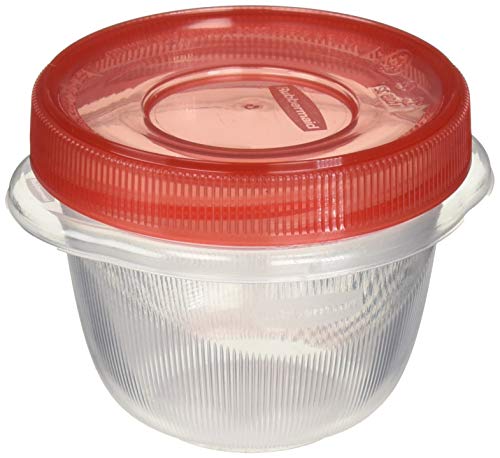 Rubbermaid Takealongs Twist and Seal Food Storage Containers, 1.2 Set of 4 (2-Pack of 4), Clear
