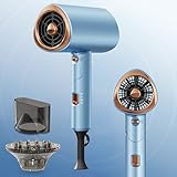 Profi Haartrockner 2000W Ionen Föhn mit Diffusor, 3 Stufen & Kaltluft, Leise Klappbarer Reiseföhn, Schnelltrocknend Haarpflege Styling Tool für Damen Herren Zuhause Reise