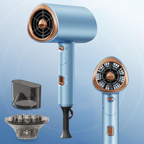 Profi Haartrockner 2000W Ionen Föhn mit Diffusor, 3 Stufen & Kaltluft, Leise Klappbarer Reiseföhn, Schnelltrocknend Haarpflege Styling Tool für Damen Herren Zuhause Reise