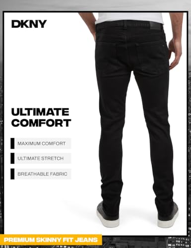 Image of DKNY Men's Skinny Jeans - Premium Soft Stretch Denim Pants | Skinny Fit Jeans for Men