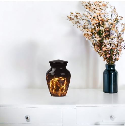 Image of Bear Urn - Small Urns for Human Ashes - Cremation Urns for Human Ashes Adult Female - Ashes Urn Adult - Urn for Dad - Decorative Urns (3 inch Pack of 1)