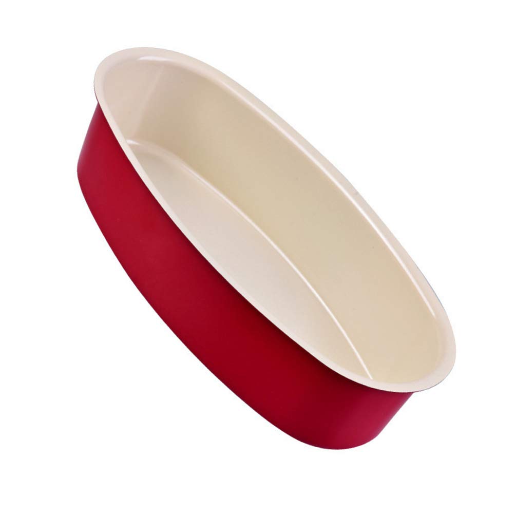 Hemoton Cookies Tin Cheese Cake Pan Non Stick Oval Cake Bread Meat Bakeware Loaf Oven Bread Toast Baking Mould Round Cake Pan