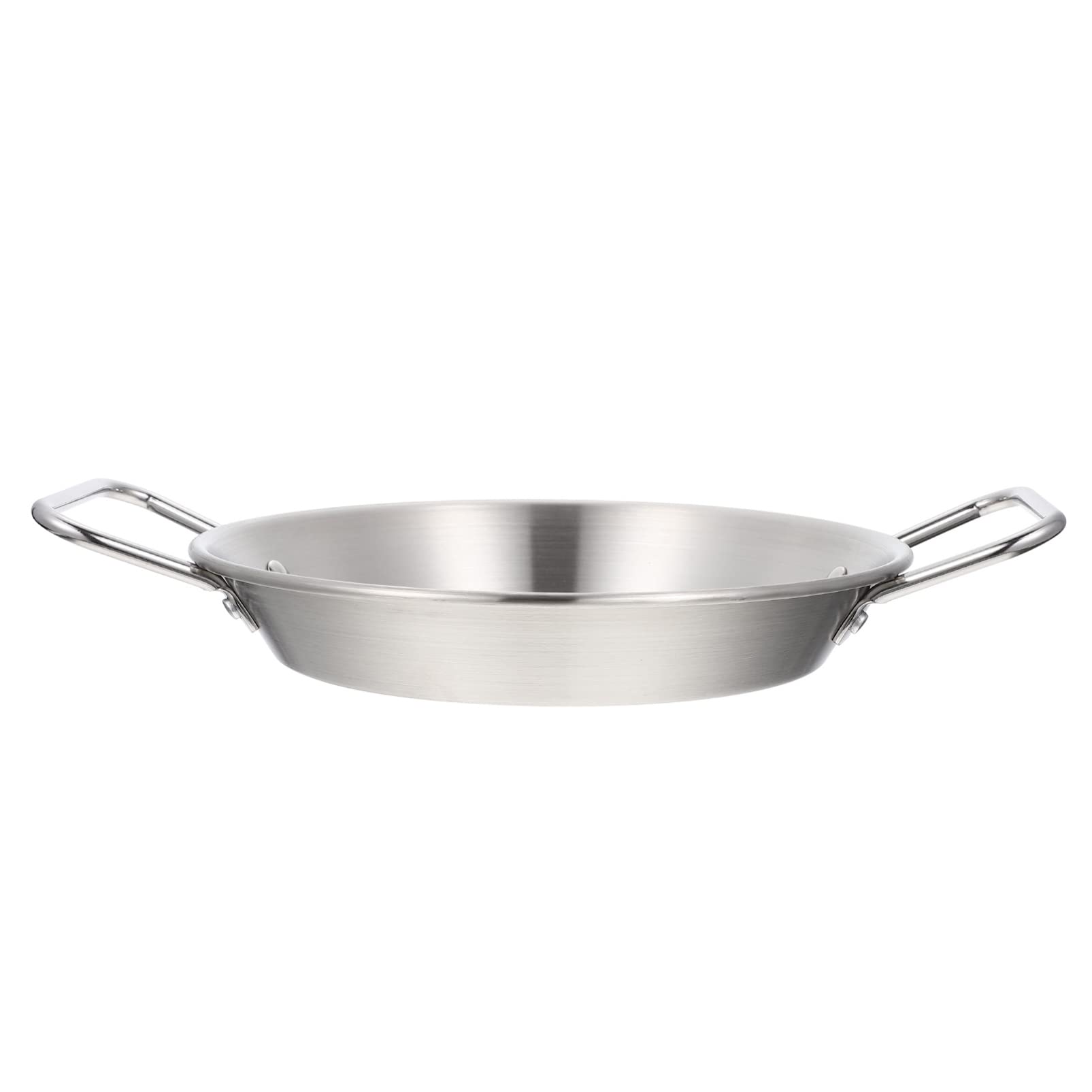Casserole en acier inoxydable induction et plat à paella antiadhésif Hemoton
