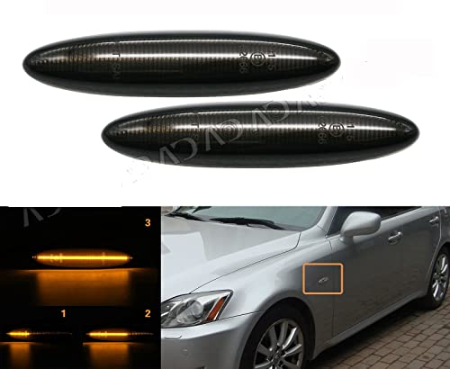 TOYOTA トヨタ LEXUS レクサス 流れて光る クラウン 180系 マークX IS GS SC シーケンシャル LED サイドウインカー サイドマーカー スモークレンズ