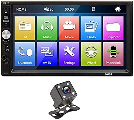 2Din Car Radio 7" HD Touch Screen Mirror Link Car Stereo with Bluetooth FM TF AUX USB Fast Charge Auto Radio Car Multimedia MP5 Player +4led Camera