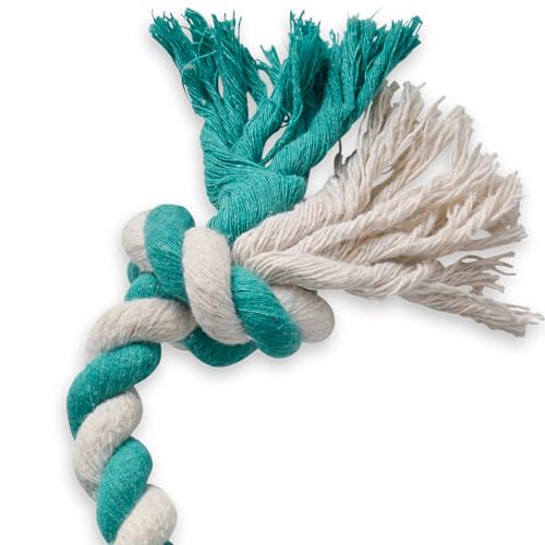 Natural-Rubber-Tire-and-Organic-Cotton-Rope-Pull-and-Chew-Dog-Toy-for-All-Pet-Breeds-Teal-Blue-One-Size