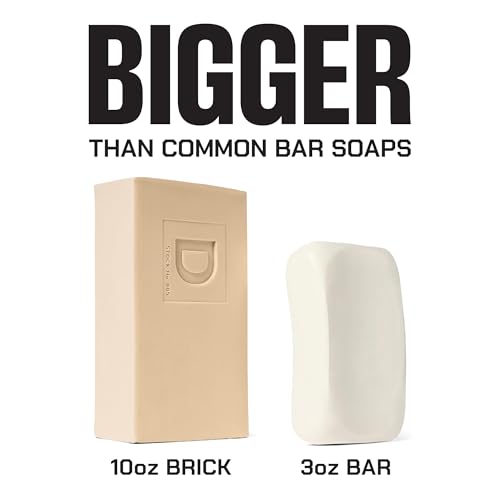 Image of Duke Cannon Big Brick of Soap Palomino - 3 Pack, Large 10 oz Men's Bar Soap, Mahogany + Vanilla Scent, Triple Milled Long-Lasting Body Soap, Heavy Duty Shower Bar for Men