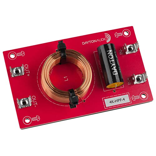 Dayton Audio 4k-HPF-4 High Pass Speaker Crossover 4,000 Hz 12 dB/Octave