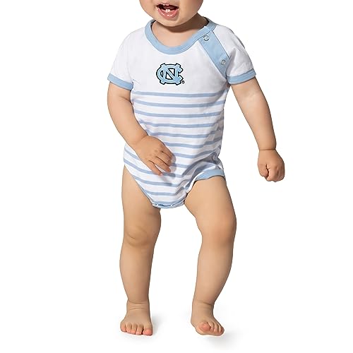 Image of Little King NCAA Striped Bodysuit with Shoulder Snap and Embroidered Logo -Infant Sizes 0-3M 6M 12M 18M