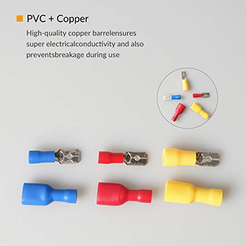 120 Pezzi Capicorda Elettrici Isolati Capicorda a