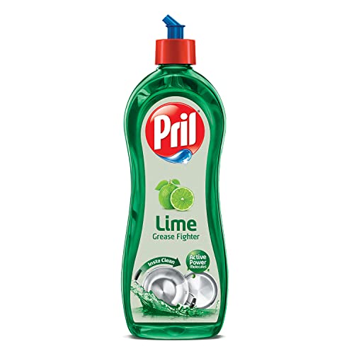 Pril Lime Liquid Dishwash Gel - 750ml | Dish Cleaning Liquid Gel with German Technology - Active Power Molecules Leaves No Residue, Grease Cleaner For All Types of Utensils