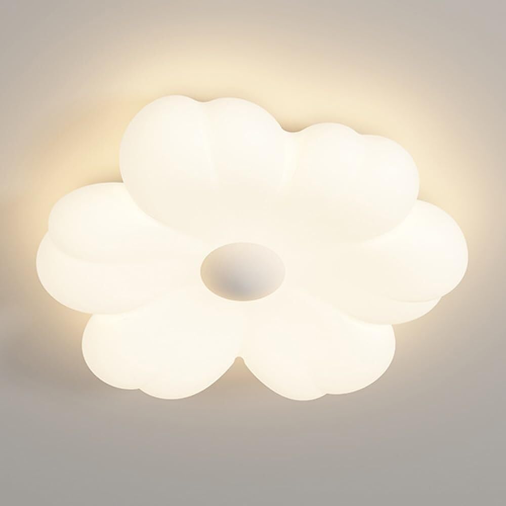 Lámparas de araña para sala de estar con plafón LED regulable flor acrílico 36W
