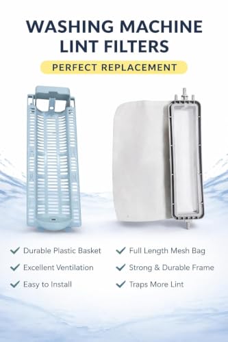 Image of Sanavya Washing Machine Filter | Lint Filter /Dust Filter /Waste Collector /Drain Jali for Semi & Fully Automatic Washing Machines (Compatible for lg. semi Frame with Filter)