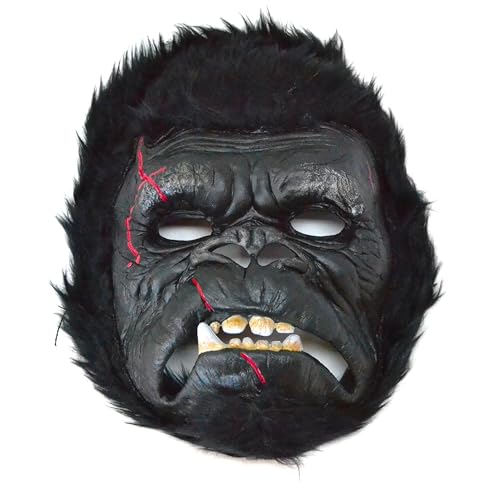 BETTER WITH FRIENDS máscara de gorila de goma. cara de mono. depredador máscara de disfraces para adultos Halloween fiesta. bestia fea