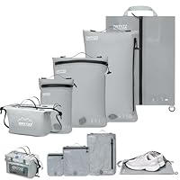 Sacchetti Sottovuoto Riutilizzabili Per Viaggio - Buste TPU Impermeabili Con Valvola Per Vestiti, Valigia E Zaino - Foto 4