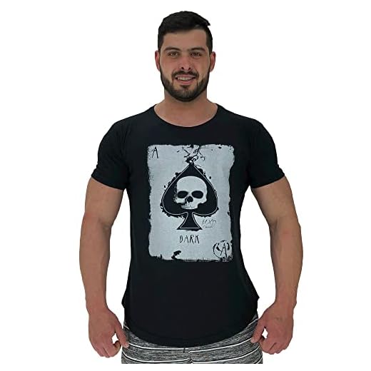 Camiseta Masculina LongLine MXD Conceito Slim Cores e Estampas Casuais (GG, Preto Carta)
