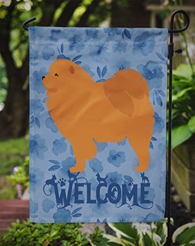 Caroline's Treasures CK6178GF Chow Chow Welkom vlag tuin grootte, klein, veelkleurig - Afbeelding 4