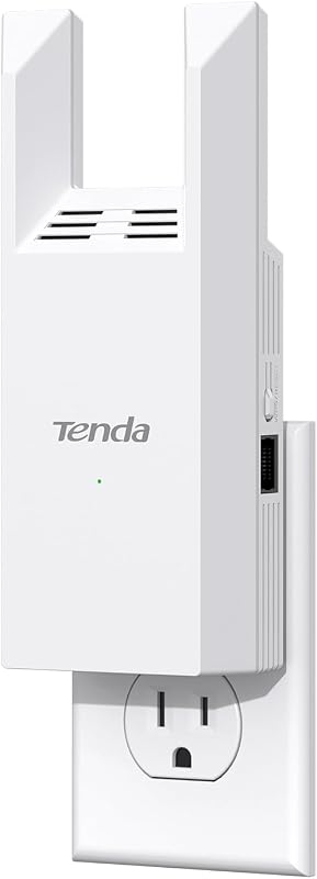 Extensor de rango WiFi AC1200, doble banda 867 Mbps 5 GHz/300 Mbps 2,4 GHz, amplificador WiFi adecuado para cada casa, un puerto Ethernet (A18 V4.0)