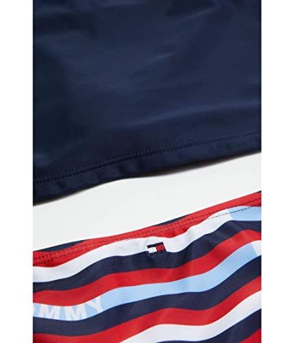 Tommy Hilfiger Girl's Wave Print Tankini Two-piece (Big Kids)2