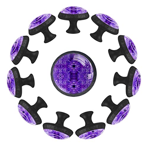 Boutons de commode violets abstraits pour rénover vos meubles - 3