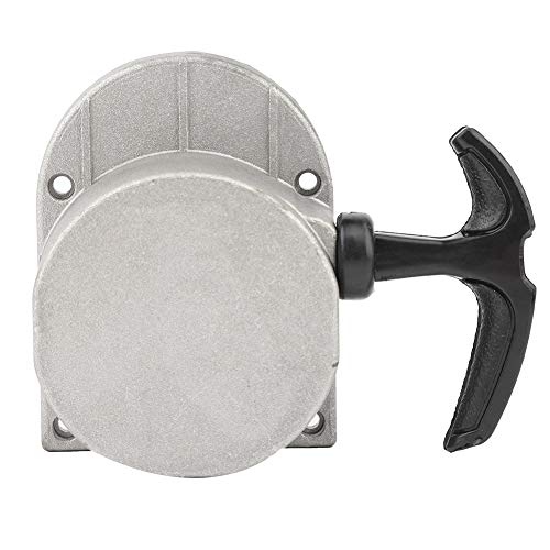 Démarreur à traction en métal argenté avec conception durable pour moteur 60cc