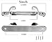 NRC&XRC 4/5/6inch Boat Cleat Line Straight Bow Chock Silver Marine Stainless Steel 316 Boat Dock Cleat Chock Accessories Straight Cable Guide,Free Fastener (5inch)