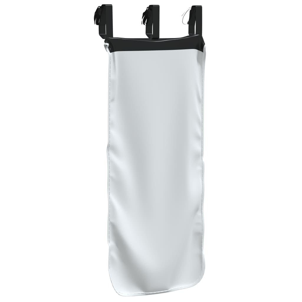 vidaXL Cortinas para Cama Alta con Túnel y Torre, Cortinas para Litera con Bolsillos, Dosel para Niños, Decoraciones para Dormitorio, Blanco y Negro