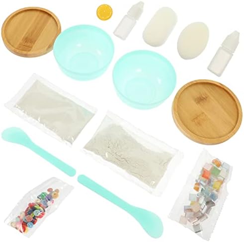 Sewroro Coffee Decor Coffee Decor 2 Sets of Mosaic Coaster Making Kit Glass Mosaic Tiles DIY Crafts Kit for Adults Beginners DIY Mosaic Supplies Dining Table Decor Dining Table Decor