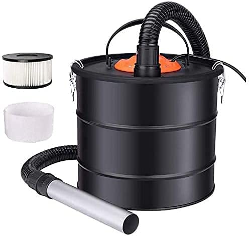 Ash Vacuum for Pellet Stoves, 800W 5 Gallons Dust Vacuum Bagless Ash Collector