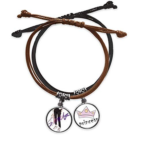 Contenuto della confezione: 2 braccialetti (uno nero, uno marrone)