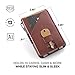 Dango Slim Minimalist Wallet for Men - RFID Blocking - Leather- Bifold, Whiskey Brown/Slate Grey
