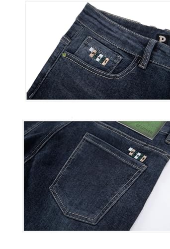 Jeans Pants Trouser Denim Long Men's Tall Loose Small Leg Spring Autumn Youth Large Korean Edition Length 115cm3