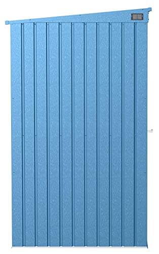 Arrow Shed Elite 6' X 4' Outdoor Lockable Steel Storage Shed Building With Pent Roof, Blue Grey #TOP4
