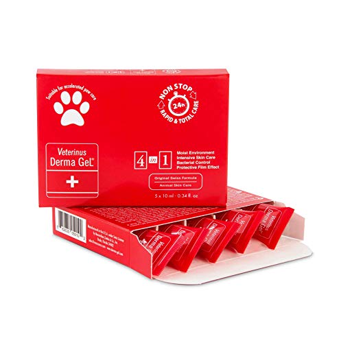 Veterinus Derma GeL PAW Care Pack with 5 x MINI Tubes 10mL - 0.34 fl.oz. - CAT Safe Non Toxic Contains: Freeze Dried Lavender extr. (no Essential Oil)