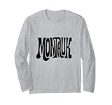 montauk vintage tipografia design new york hamptons ny maglia a manica