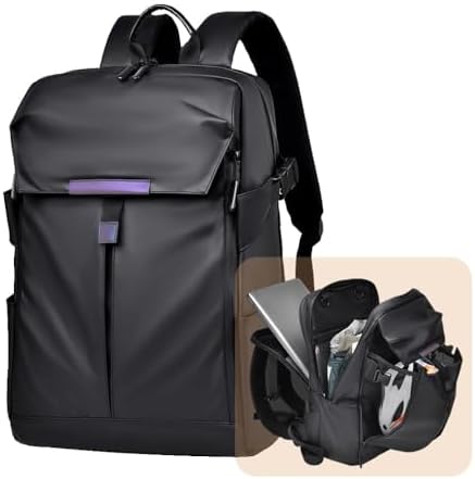 Mochila Expansível para Homens, 30L com Alça Peitoral, Compartime...