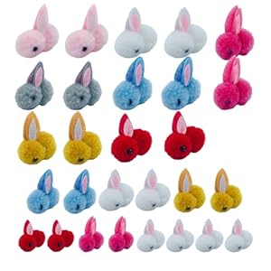 ONEBO 28 Pièces Mini Lapin de Pâques Décoration de Jardin de Lapin,Animales Miniature Ornements,pour Pâques Anniversaire Gâteau Mariage Cadeaux de Fête(3 Tailles)
