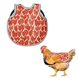 Chicken Saddles for hens，Adjustable Waterproof Hen Chicken Vest - Protective Layer for Hens, Chickens, Ducks & Small Dogs - Easy Clean Feather Guard​ (Red)